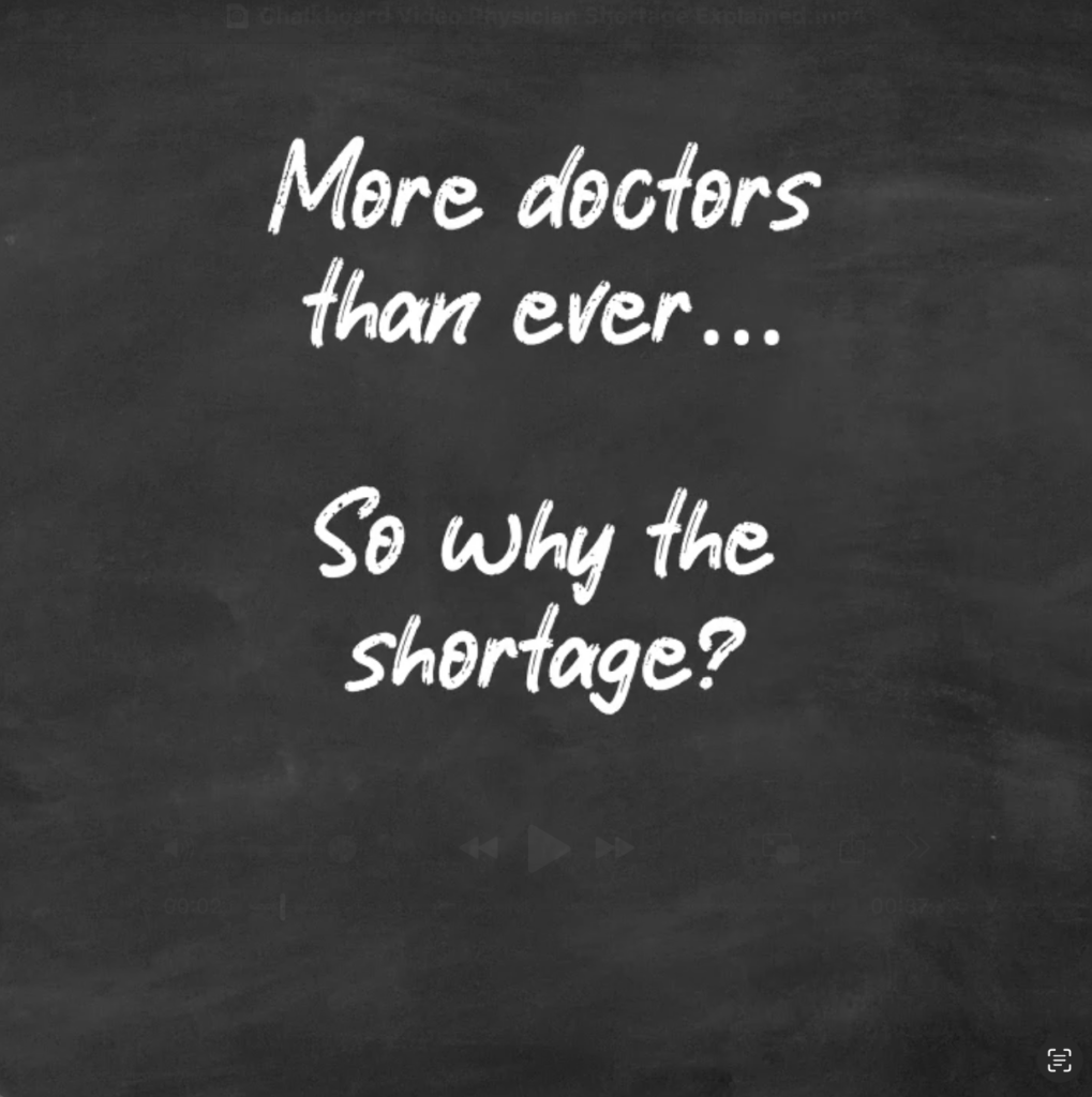 Illustration of healthcare professionals addressing the physician shortage, representing collaborative solutions for patient care.