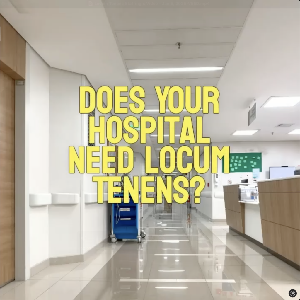 Locum tenens doctors and nurses discussing patient care, symbolizing xLocums’ solutions for hospital staffing challenges.