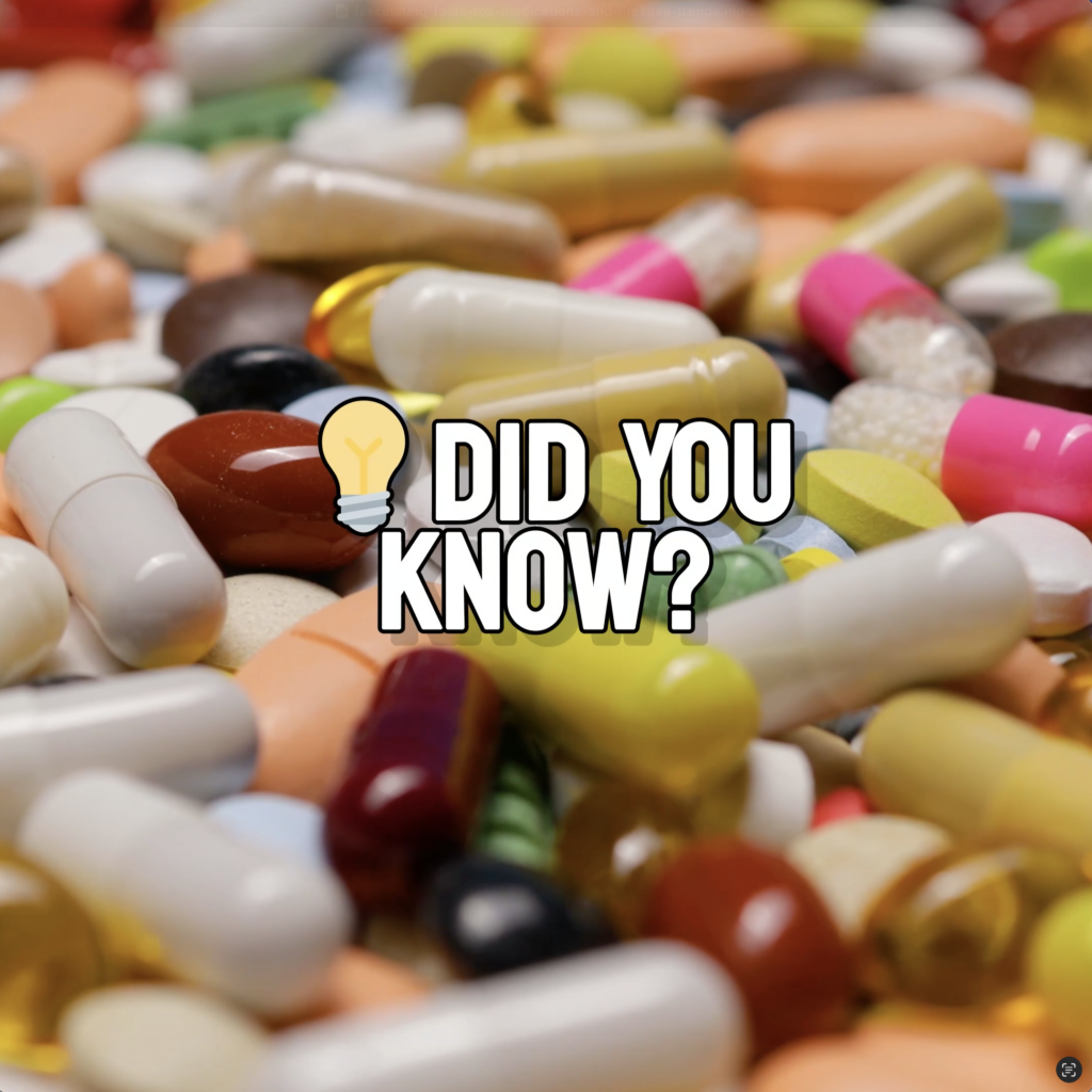 Close-up of colorful pills and medications, including capsules and tablets, filling the entire screen.